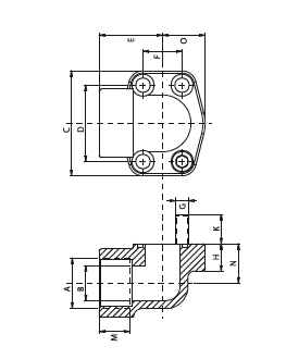 OMT SAE 3000 DİRSEK POMPA ADAPTÖRLERİ